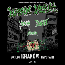 NAPALM DEATH — Kraków — 20 listopada 2026