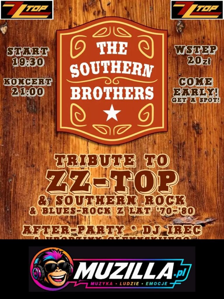 Tribute to ZZ Top & Southern Rock – Southern Brothers — Gdynia — 16 października 2026