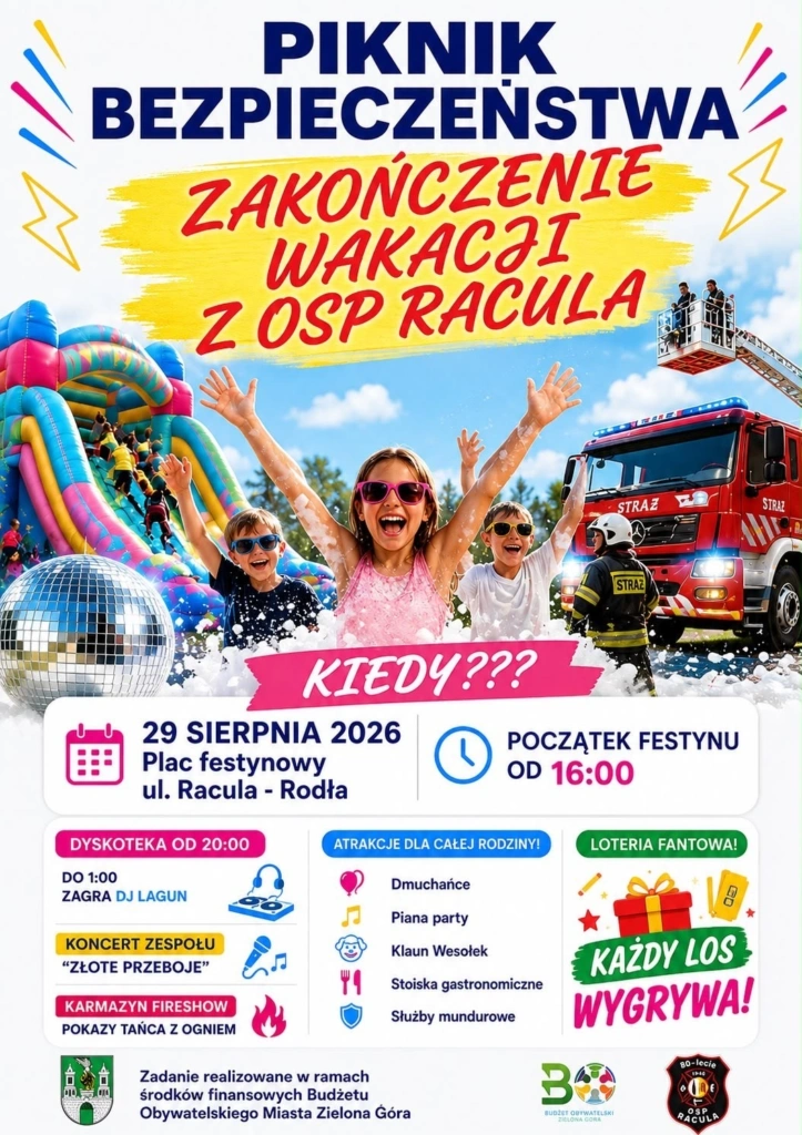 Piknik Bezpieczeństwa – Zakończenie Wakacji z OSP Racula