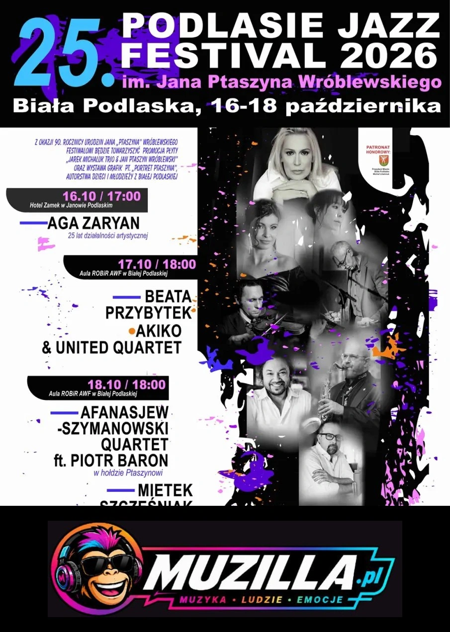 25. Podlasie Jazz Festiwal — Biała Podlaska — 17 października 2026