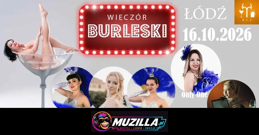 Burleska by Rose de Noir w klubie KIJ — Łódź — 16 października 2026