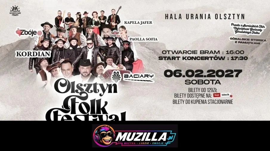 Folk Festival Baciary/ Kordian/ Zbóje/ Capitan Folk/ Kapela Jafer/ Paolla Sofia — Olsztyn — 6 lutego 2027