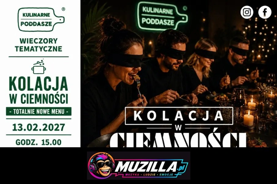 Kolacja w Ciemności – Spektakl kulinarny — Siedlce — 13 lutego 2027