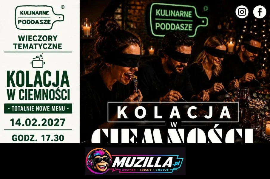 Kolacja w Ciemności – Spektakl kulinarny — Siedlce — 14 lutego 2027
