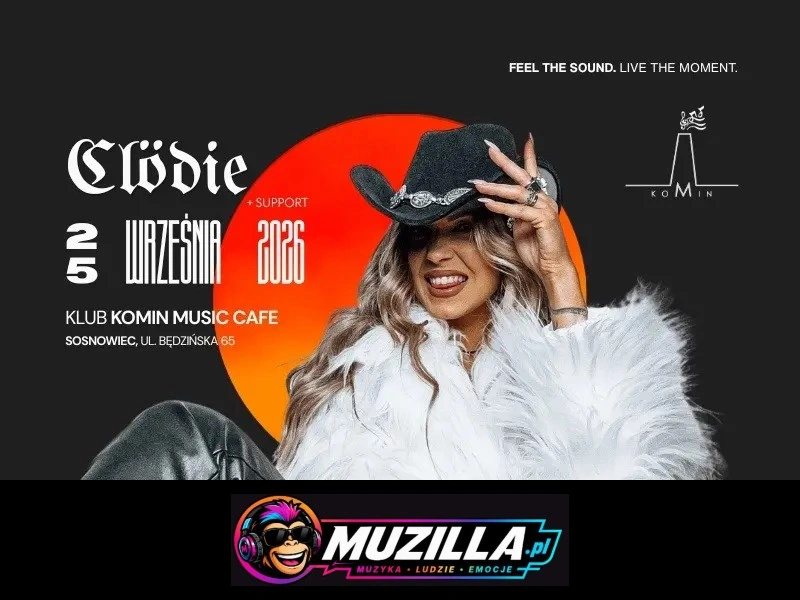 KONCERT Clödie w KOMIN MUSIC CAFE | SOSNOWIEC — Sosnowiec — 25 września 2026