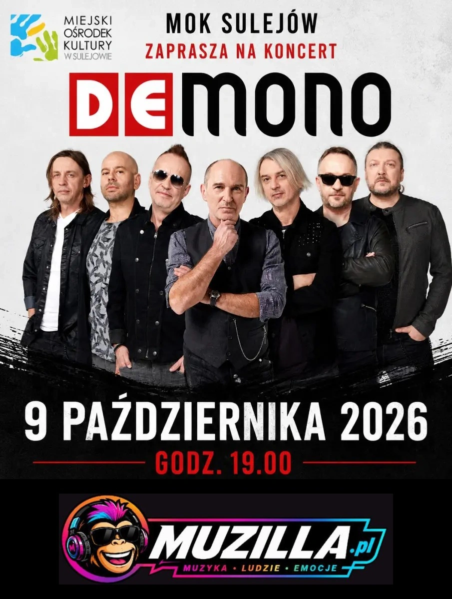 Koncert De Mono w Sulejowie! — Sulejów — 9 października 2026