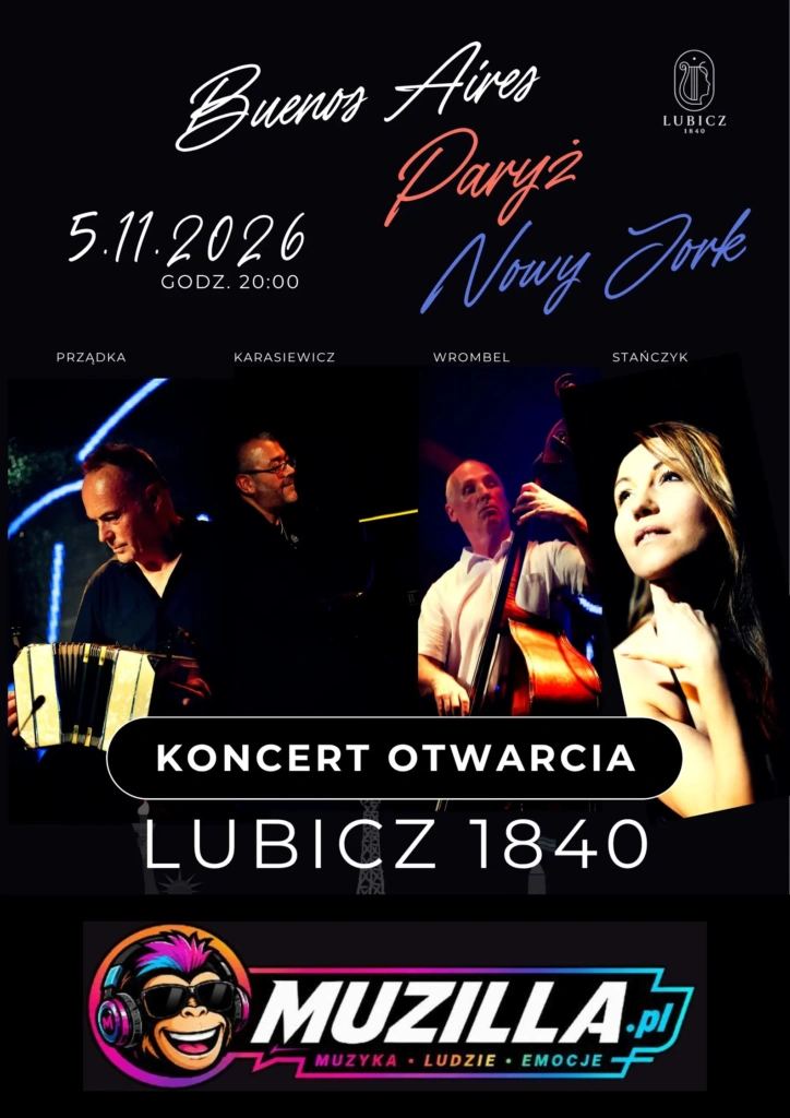 Koncert Otwarcia: „Buenos Aires, Paryż, Nowy Jork” – Trio Wiesław Prządka & Goście — Kraków — 5 listopada 2026