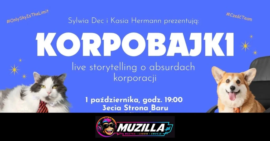 Korpobajki- live storytelling o absurdach korporacji — Poznań — 1 października 2026