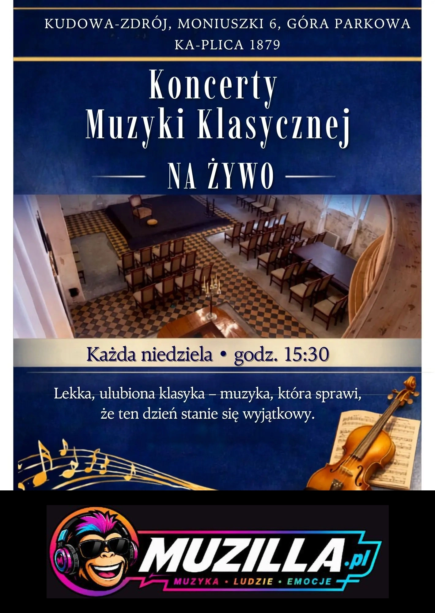 Muzyka klasyczna w Ka-plicy — Kudowa-Zdrój — 4 października 2026