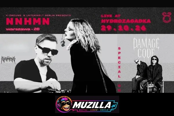NNHMN + Damage Code-Darkwave, EBM, Synthpop, Post Punk, Goth — Warszawa — 29 października 2026