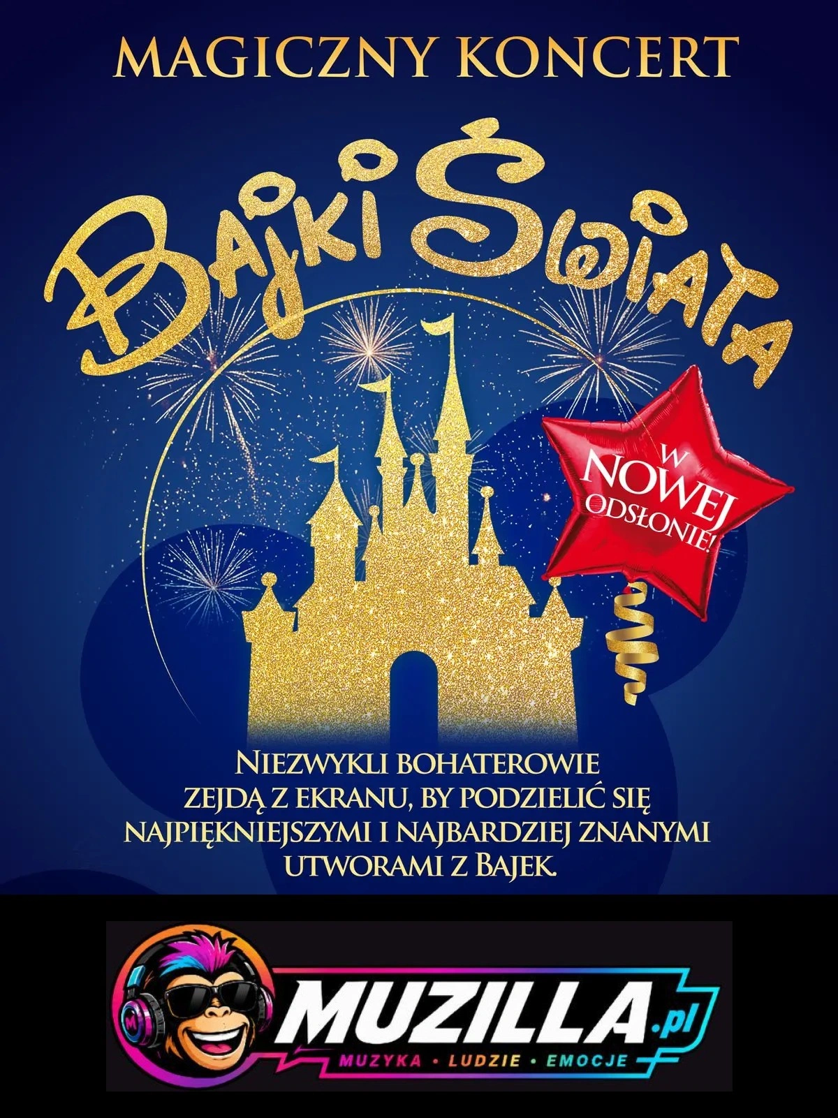 Ogólnopolski bestseller koncertowy – „Magiczny Koncert – Bajki Świata” — Knurów — 25 października 2026
