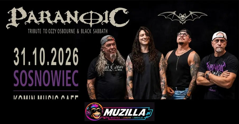 Paranoic Tribute to Ozzy & Black Sabbath — Sosnowiec — 31 października 2026