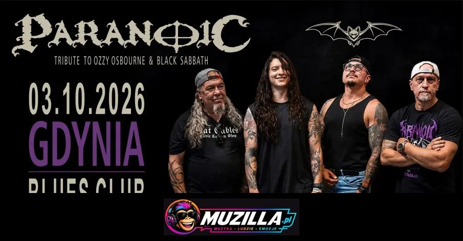 Paranoic Tribute to Ozzy Osbourne & Black Sabbath w Gdyni — Gdynia — 3 października 2026