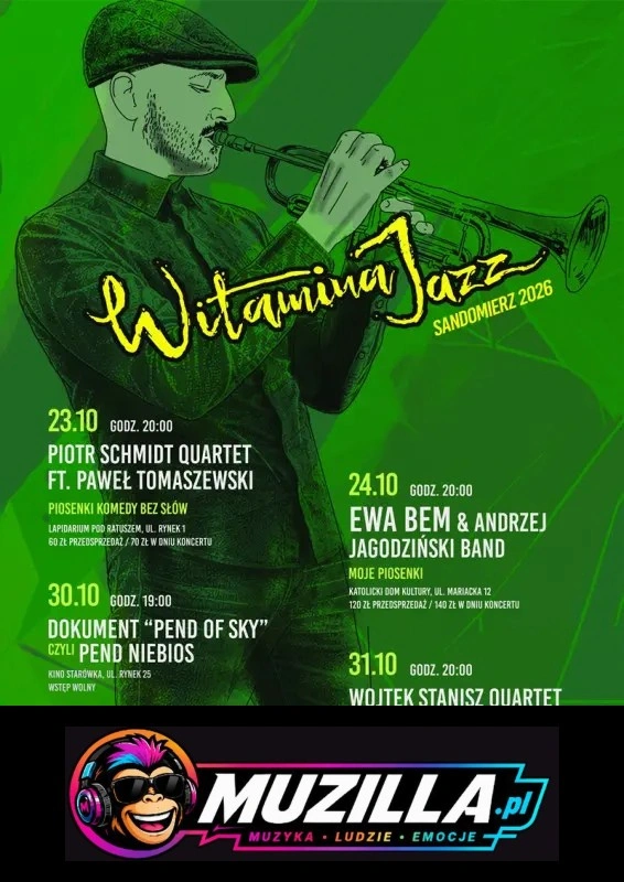 Piotr Schmidt Quartet ft. Paweł Tomaszewski — Sandomierz — 23 października 2026