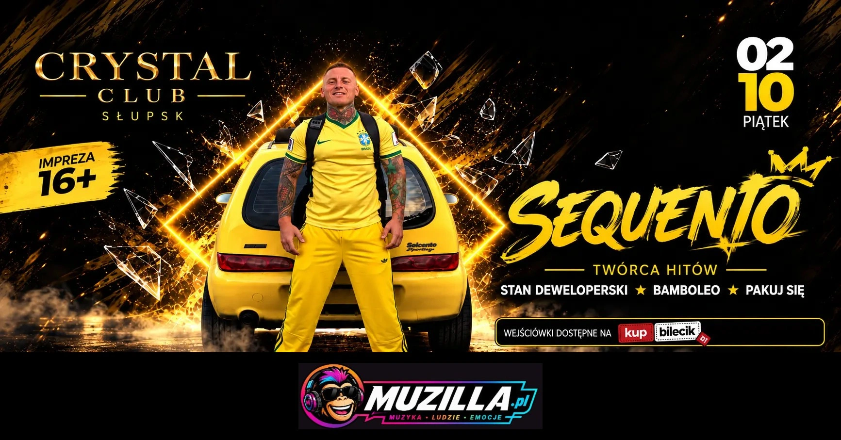 SEQUENTO – koncert | 02.10 | Crystal Club Słupsk — Słupsk — 2 października 2026