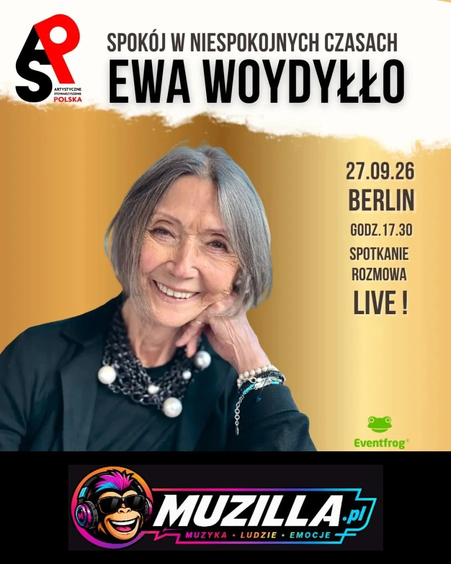 „Spokój w niespokojnych czasach” – spotkanie autorskie z dr Ewą Woydyłło — Berlin — 27 września 2026