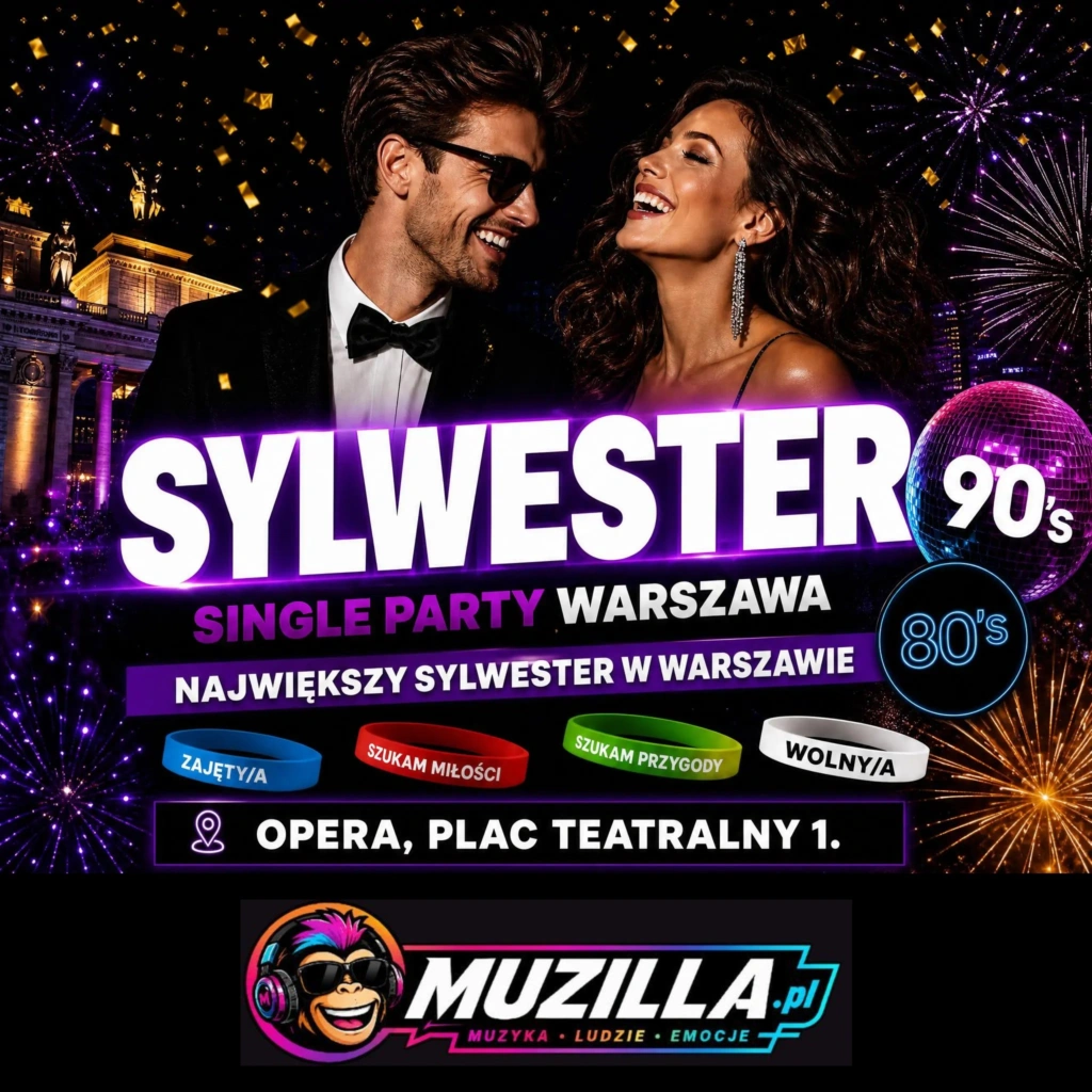 Sylwester dla Singli ☆ Warszawa ☆ Lata 80’s, 90’s, 00 ☆ Klub Opera ☆ Plac Teatralny ☆ — Warszawa — 31 grudnia 2026