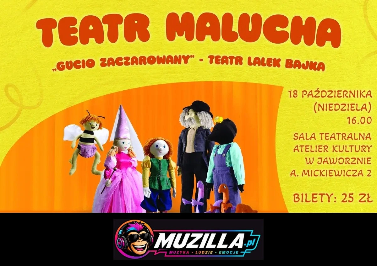 Teatr Malucha – „Gucio zaczarowany” – Teatr Lalek Bajka — Jaworzno — 18 października 2026