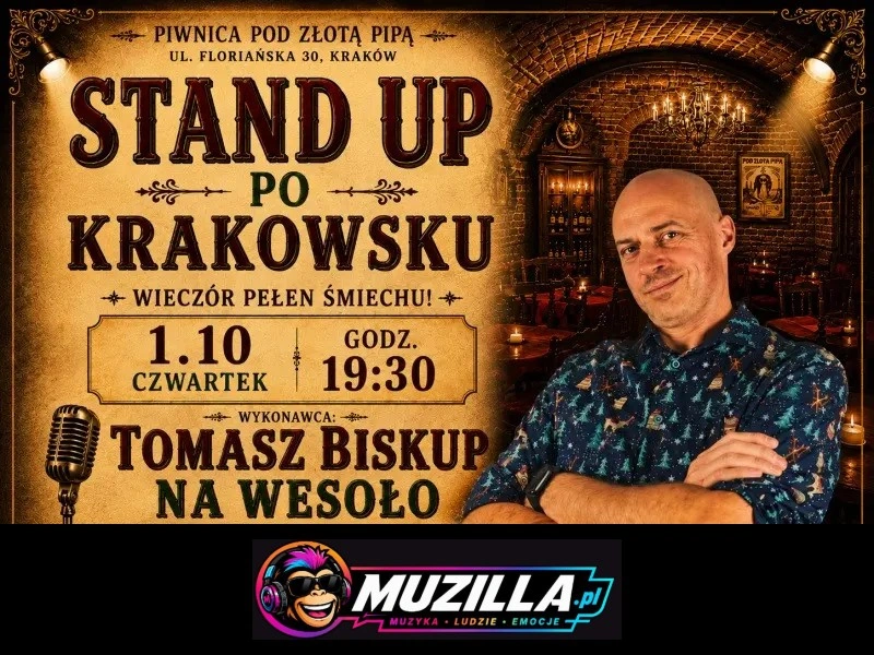 Tomek Biskup – Stand-up na żywo | Piwnica pod Złotą Pipą | Kraków — Kraków — 1 października 2026