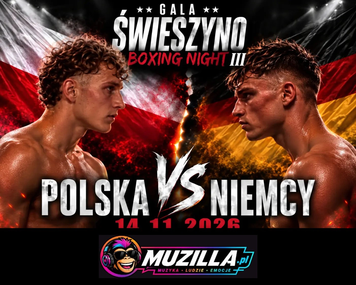 Wielkie emocje. 12 pojedynków. Polska kontra Niemcy! — Świeszyno — 14 listopada 2026