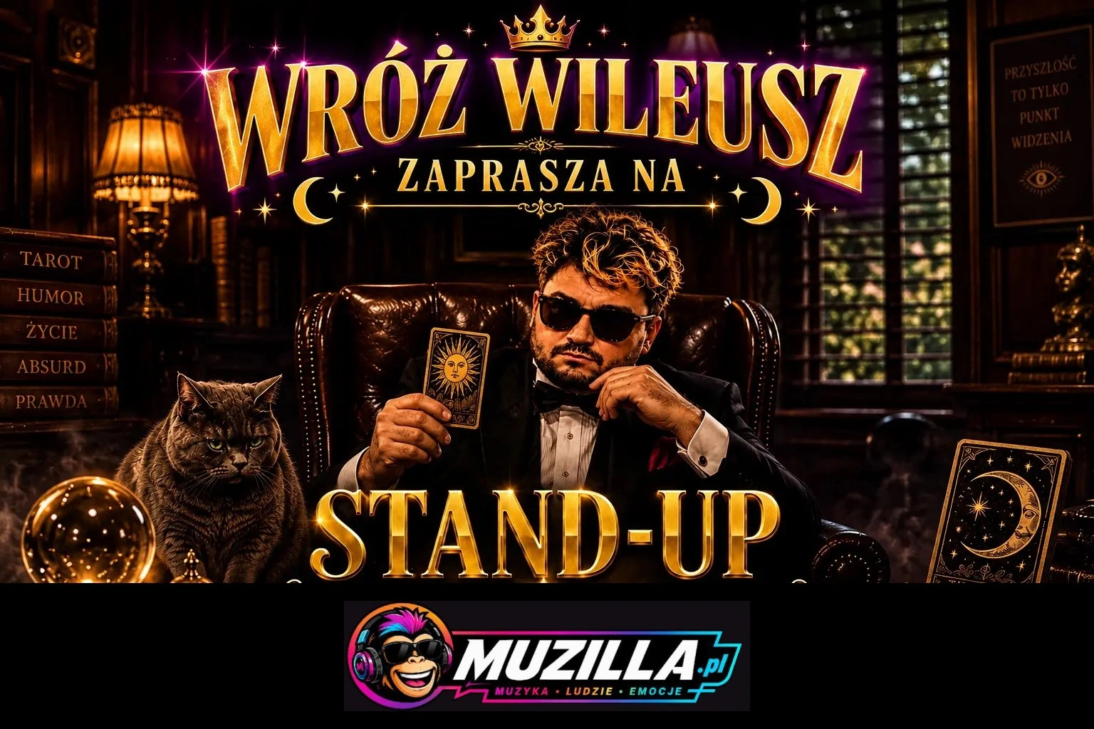 Wróż Wileusz w programie: „Karty nie kłamią”. I stand-up 2026 — Gliwice — 10 października 2026