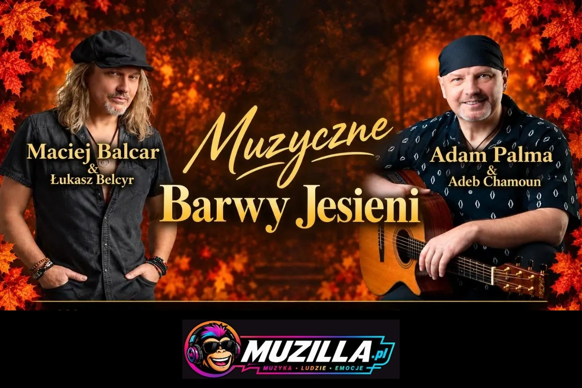 Zapraszamy na „Muzyczne Barwy Jesieni” – Maciej Balcar oraz Adam Palma — Gniewkowo — 13 listopada 2026