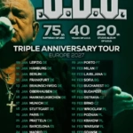 Udo Dirkschneider i plakat U.D.O. Triple Anniversary Tour 2027 – daty koncertów