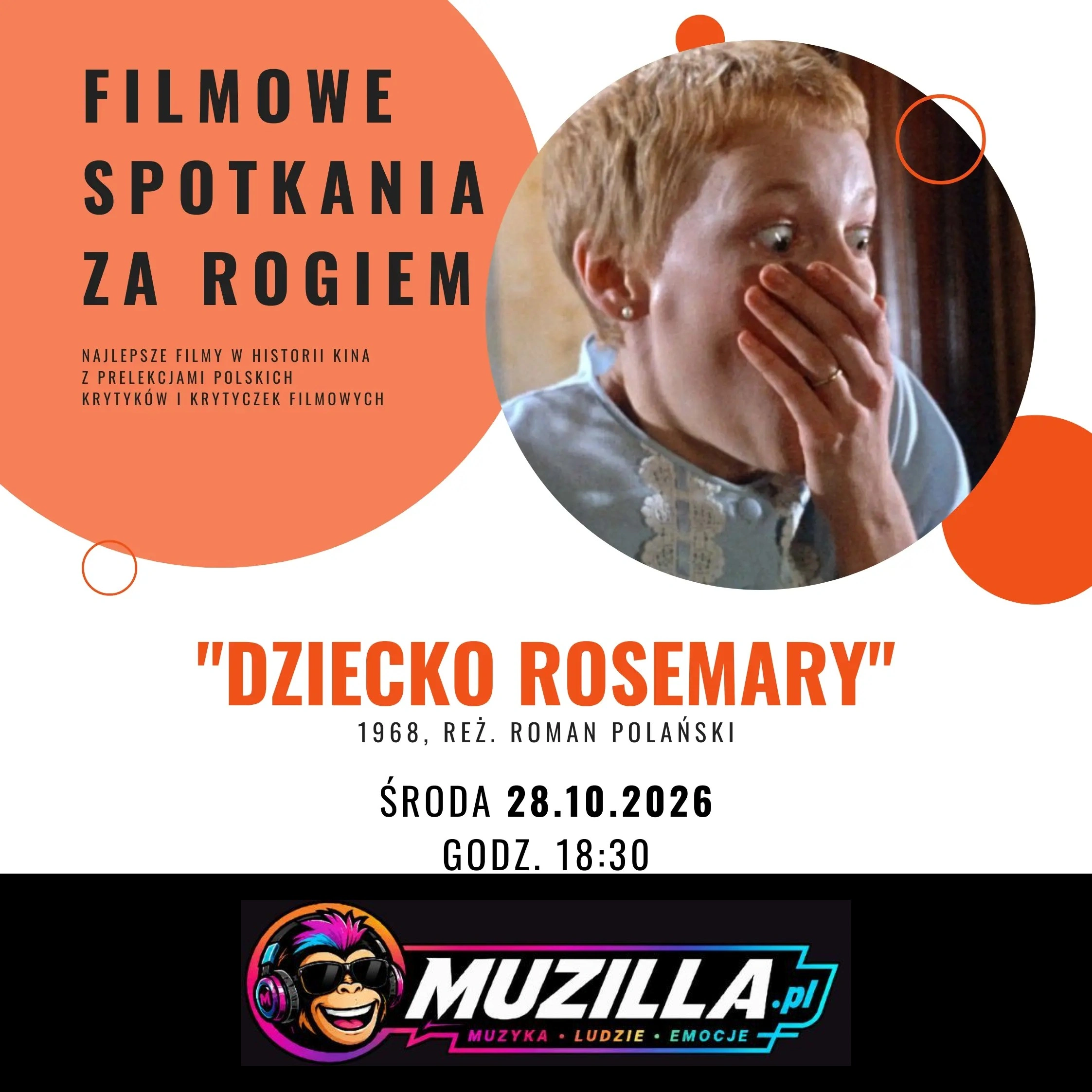 Filmowe Spotkania za Rogiem — Rzeszów — 28 października 2026