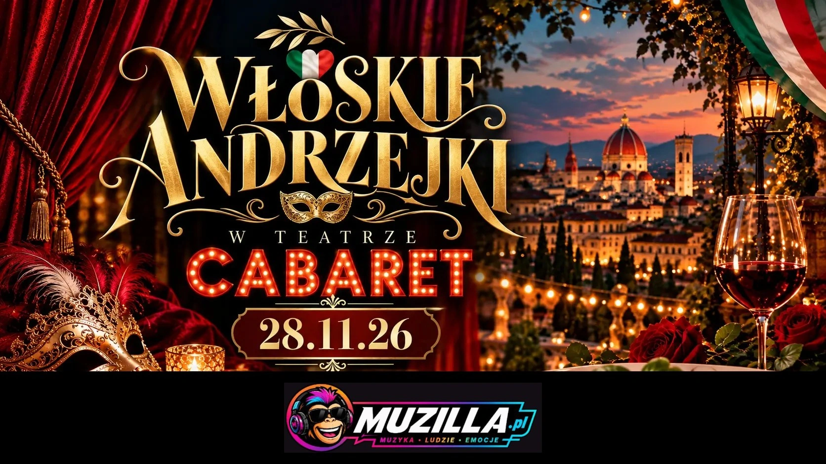 „Italian Passion – Burlesque Night” — Kraków — 28 listopada 2026