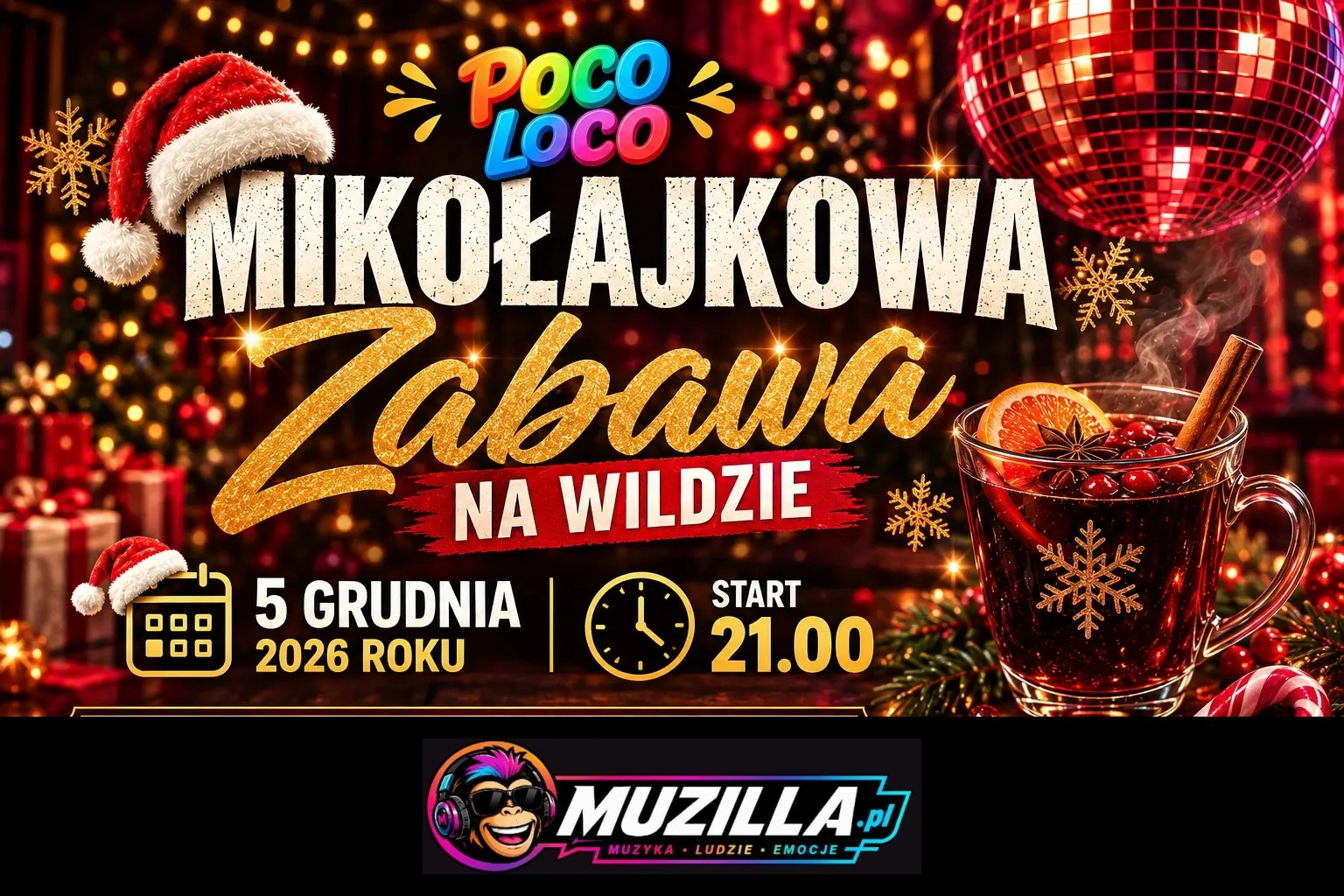 Mikołajkowa Zabawa na Wildzie — Poznań — 5 grudnia 2026