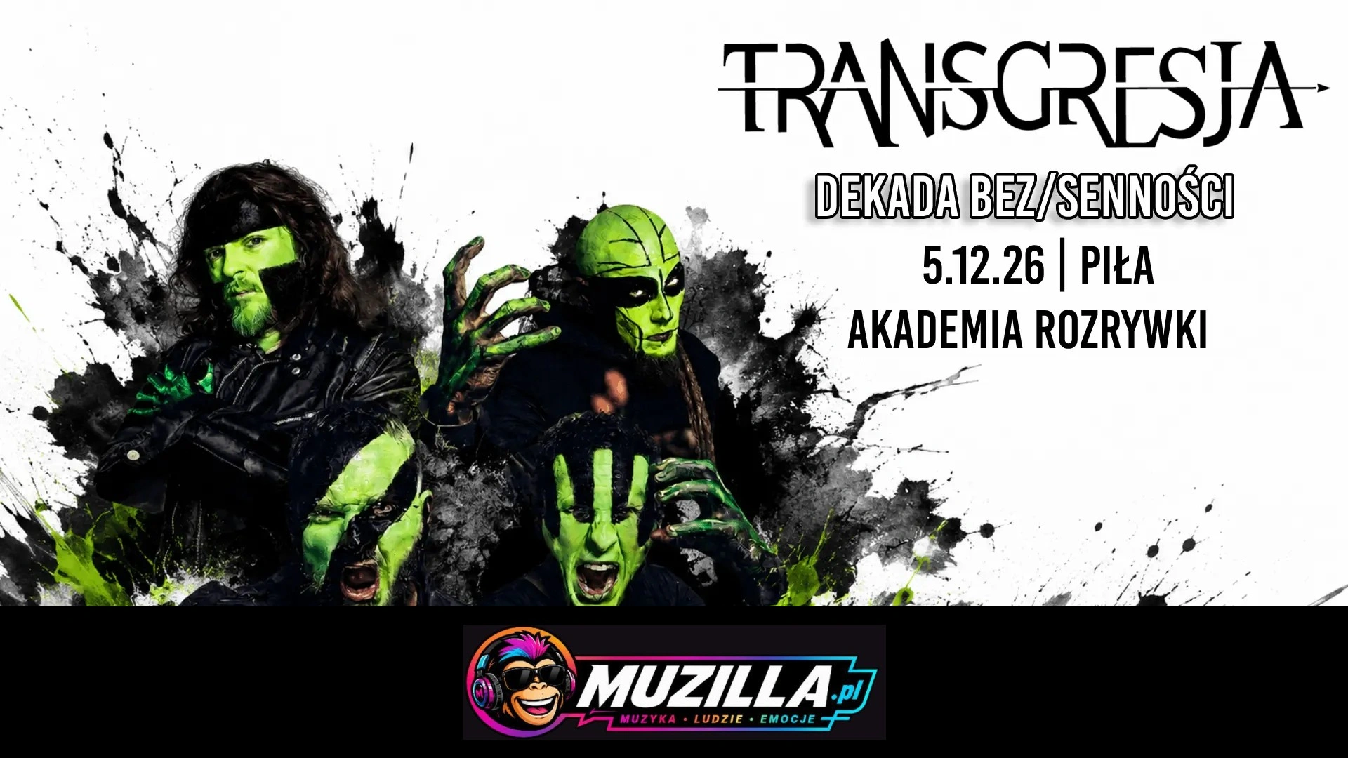 TRANSGRESJA|PIŁA|DEKADA BEZ/SENNOŚCI+KIL FOLINS — Piła — 5 grudnia 2026