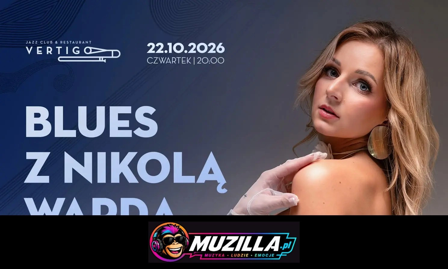 Vertigo Presents: Blues z Nikolą Wardą — Wrocław — 22 października 2026