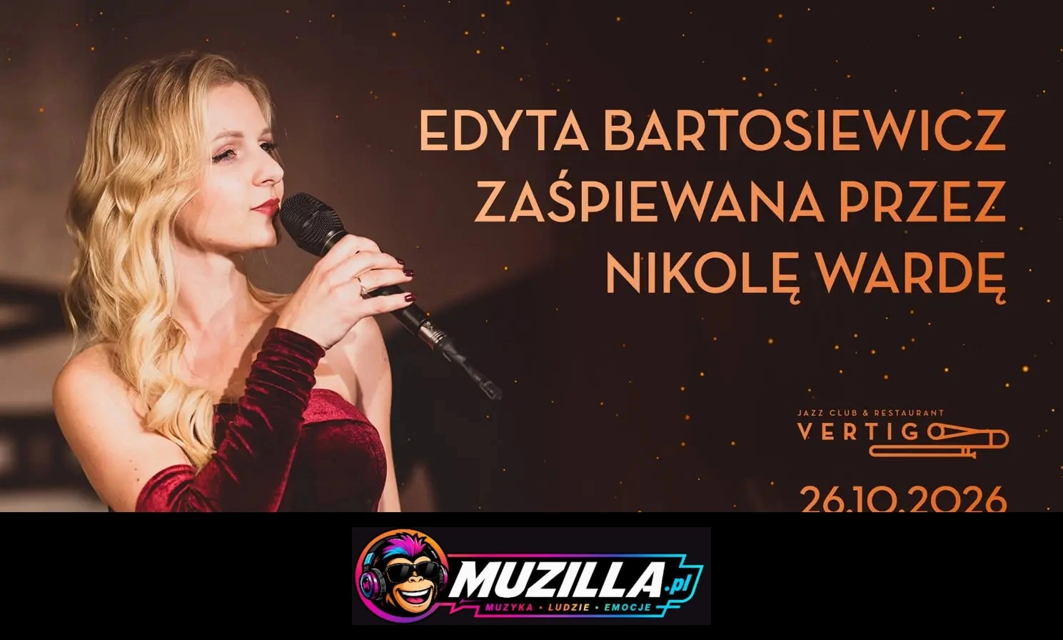 Vertigo Presents: Edyta Bartosiewicz zaśpiewana przez Nikolę Wardę — Wrocław — 26 października 2026