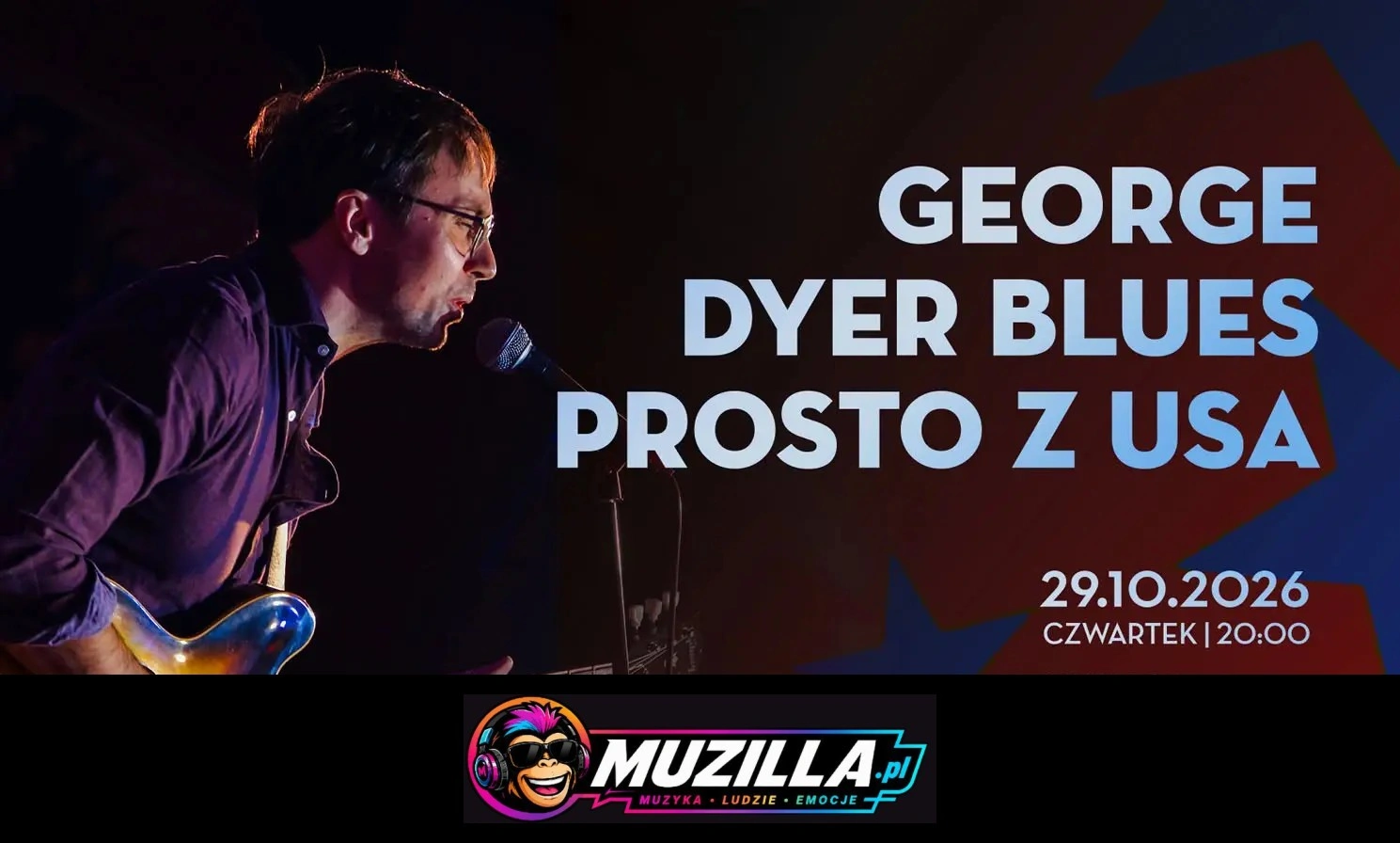 Vertigo Presents: George Dyer Blues Prosto z USA — Wrocław — 29 października 2026